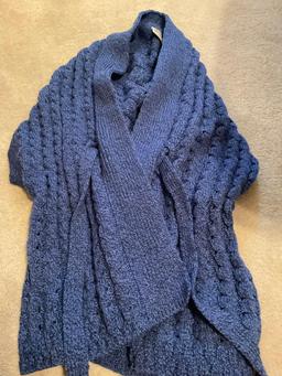 Womens Sweaters NAS scarf and Shaw and vest sizes are in photos and so is the brand very nice
