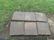 Concrete square steppingstones
