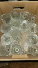 box of glassware cups