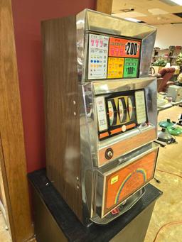 Vintage, Bally Manufacturing Company, One Armed Slot Machine From the Reno Hilton. With Key.