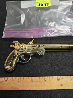 Ornate, Butane, Pistol Lighter.