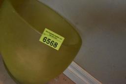 Glass trash can