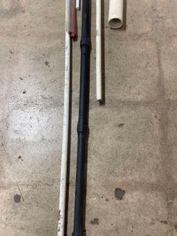 pvc pipe and 1/2in pex