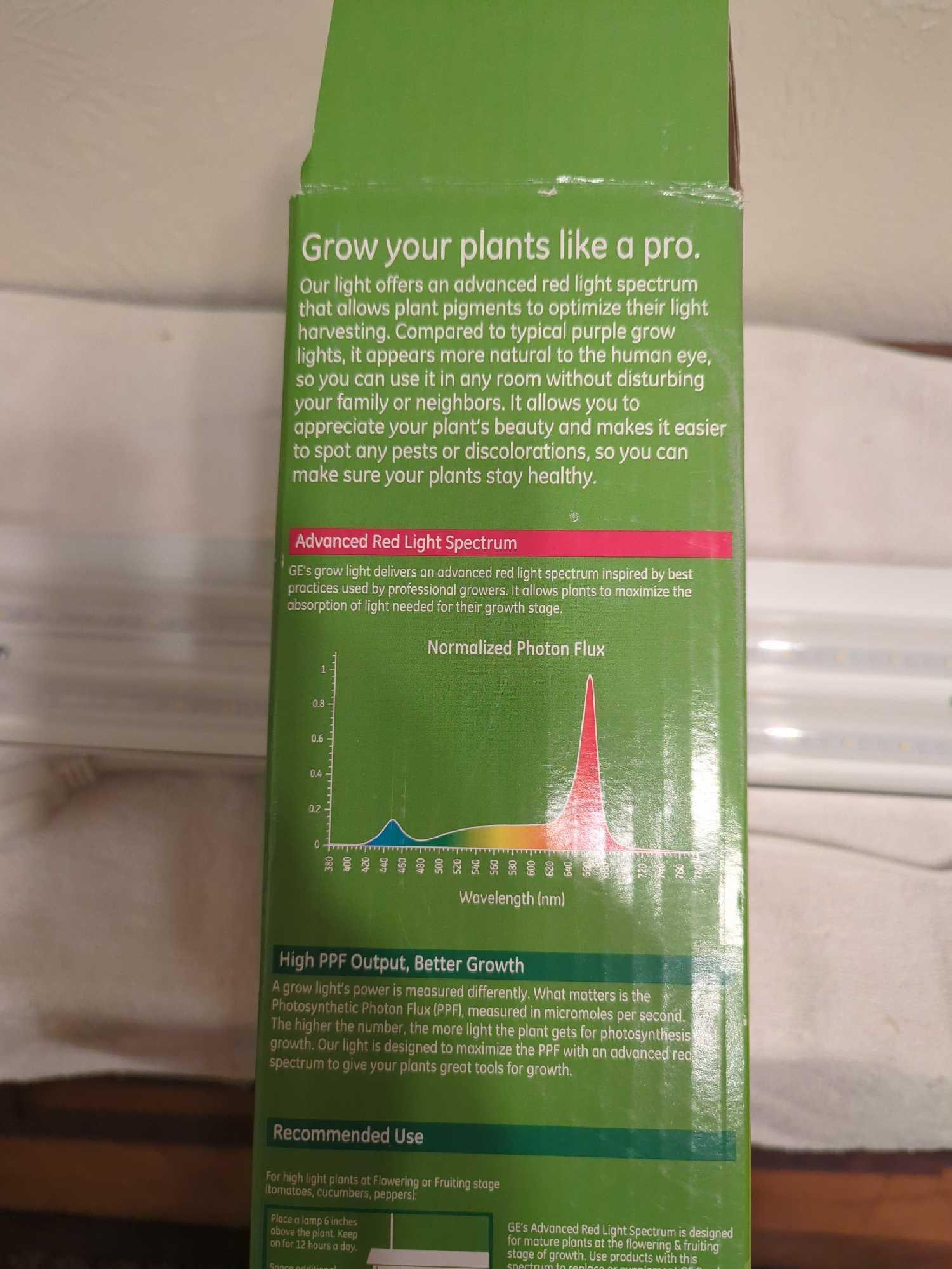 GE LED Grow Light Like New Condition