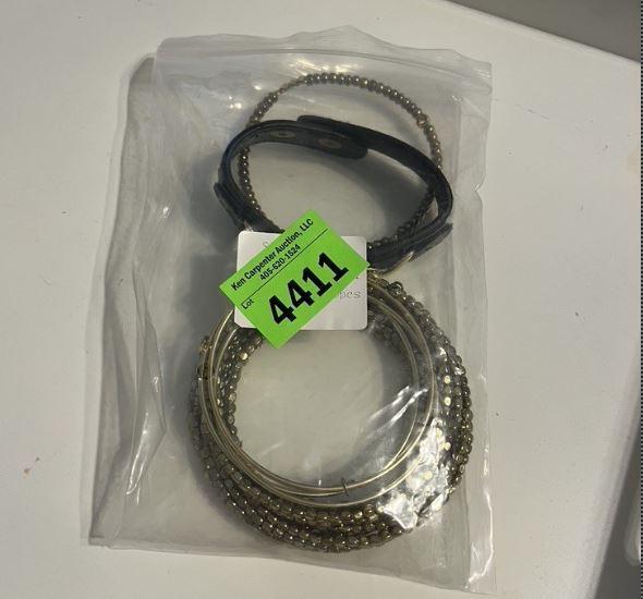 Assorted gold bracelets