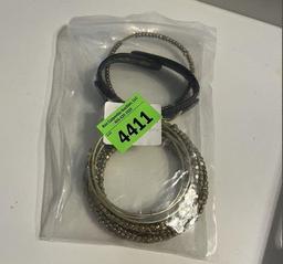 Assorted gold bracelets