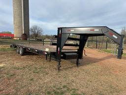 25x8 dovetail with ramps ,good tires three 90% one 50% rubber nice trailer NO TITLE