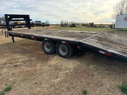 25x8 dovetail with ramps ,good tires three 90% one 50% rubber nice trailer NO TITLE
