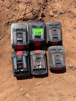 I - six 18V lithium batteries