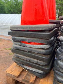 J - 11 orange construction cones