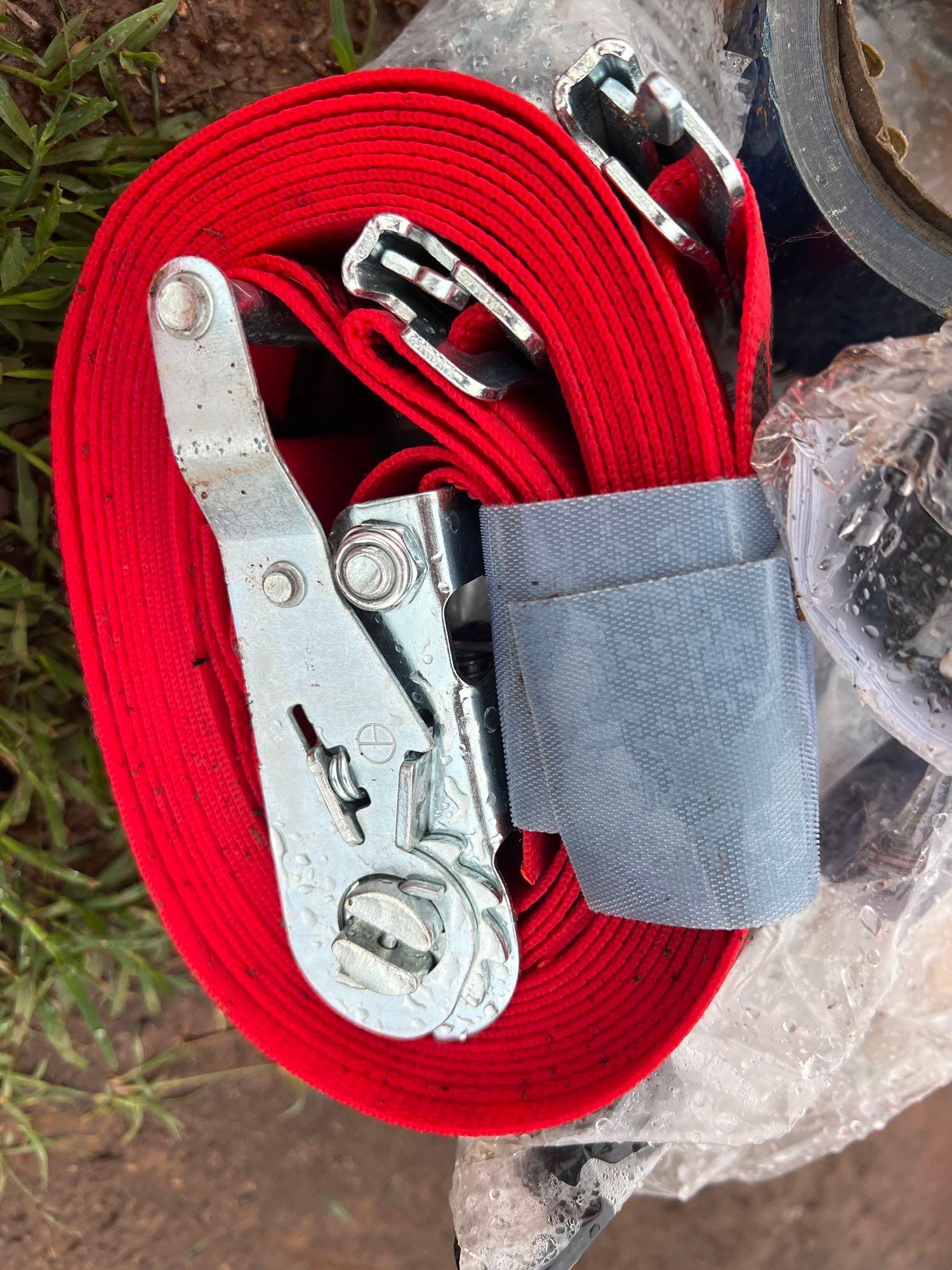 J - tool lanyards; ratchet straps; response kit; misc