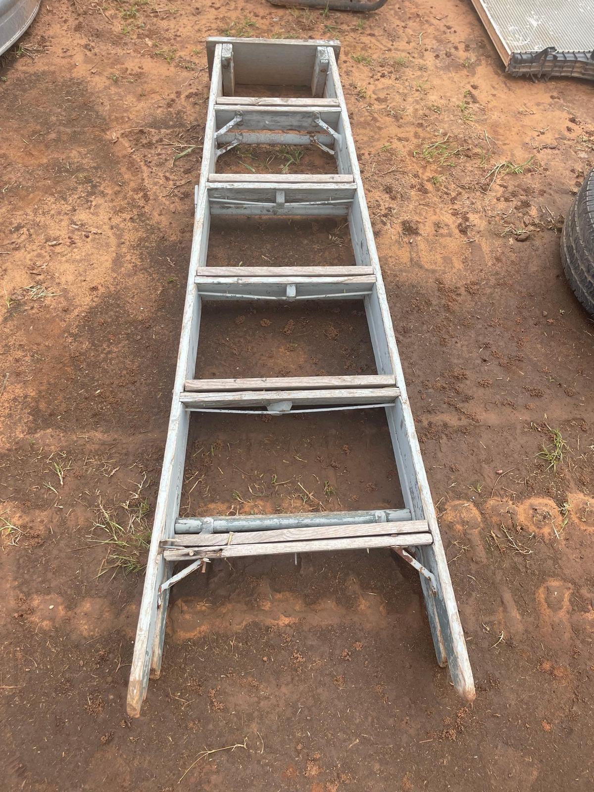 L- wood ladder
