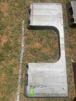F - skid steer blank plate attachment w/ cutout