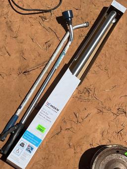 P Shower grab bar and Garden waterer