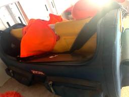 T - Ryobl tool bag w/ hand saw & hunting gear