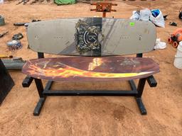 Q surf board bench