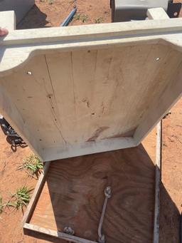 G - wood skid and wood table