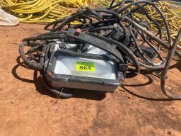 H - string of Husky work lights