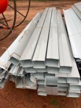 F- stack metal gutter downspouts and gutter