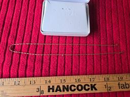 14K, Twisted Rope, Gold Chain. Stamped Italy. In Box.