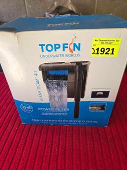 Top Fin Silent Stream 40, Power Filter. 30-40 Gallon Aqurium. Still in Original Packaging.