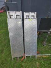 Daws Manufacturing. Aluminum Diamond Plate Set of HD Ramps. Made in USA.