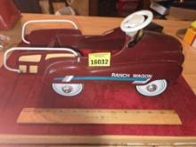 Xonex, Limited Edition, Numbered Metal Ranch Wagon with Removable Sideboards and Rails. Collectible.