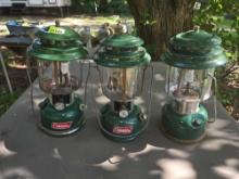 3 Coleman Lanterns. Fishing, Camping, Outdoor Recreation. 3 Times the Money