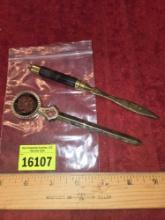 2- Heavy Letter Openers. 1 is United States Senate. Both one Money