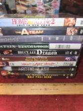 Stack of 10 Assorted DVDs. Sealed in Packaging. All one Money. Entertainment.