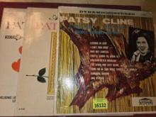 3- Party Cline. Vintage Vynl Records. All one Money. Entertainment. Collectible.