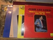 5- Jerry Lee Lewis. Vintage Vynl Records. Entertainment. Collectible. All one Money.