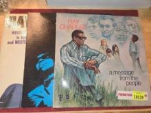 3- Ray Charles. Vintage Vynl Records. Entertainment. Collectible. All one Money.