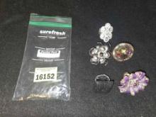 5 - Fashion Rings. One Size Fits All. All one Money. Jewelry.
