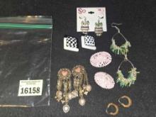 6- Assorted Earring Sets. All one Money. Jewelry