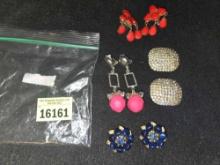 4 Fashion Earring Sets. All one Money. Jewelry.