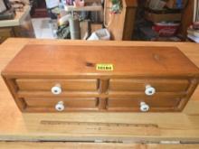 4 Drawer Wood Countertop Organizer.