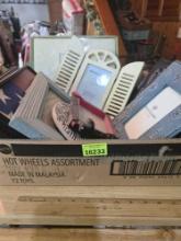 Box of Assorted Picture Frames and Photo Album.
