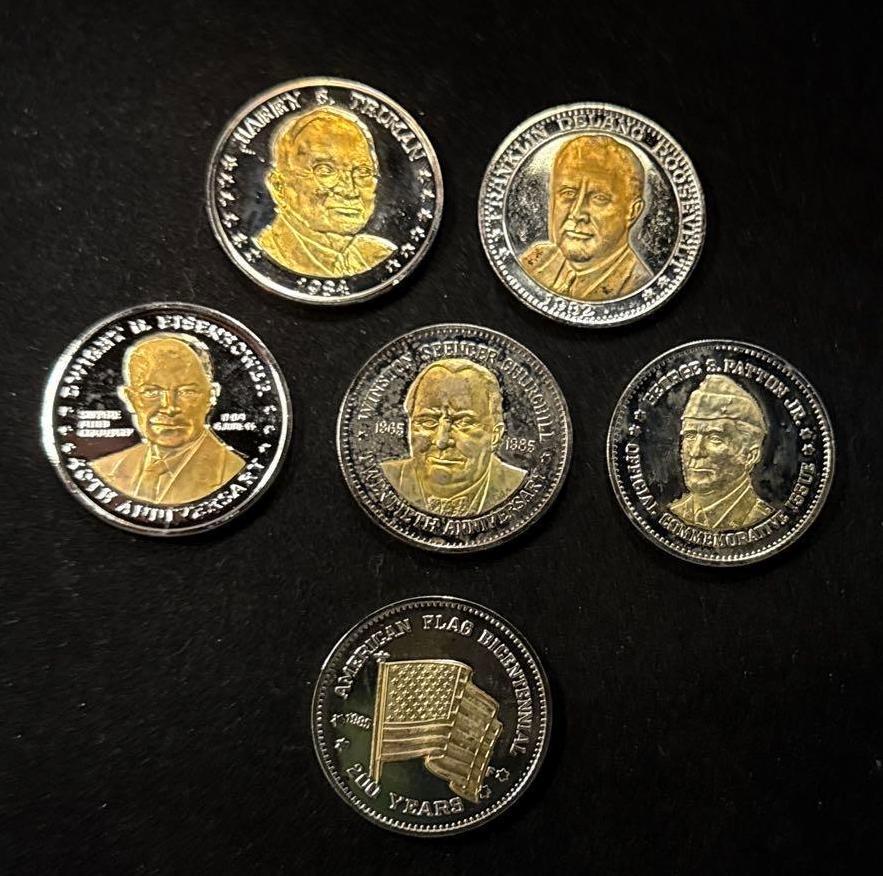 World War 2 "Double Eagle" Commemorative Collection - 6 Tokens