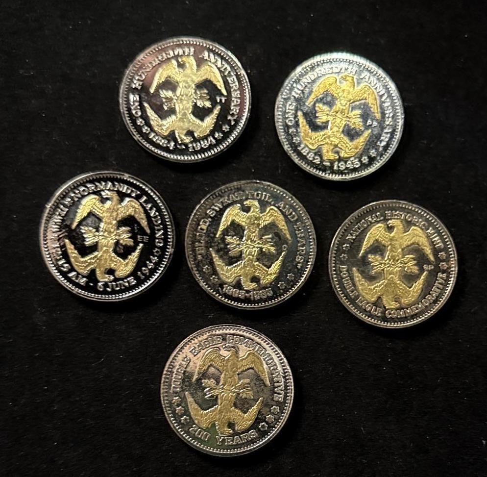 World War 2 "Double Eagle" Commemorative Collection - 6 Tokens