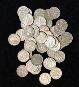 $5 Face Value - 90% Silver Roosevelt Dimes