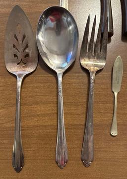 Assortment of Silverware and Serving Utensils