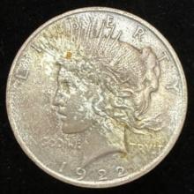 1922 D Peace Silver Dollar