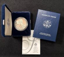 2004-W American Silver Eagle Proof $1 w/ Box and COA