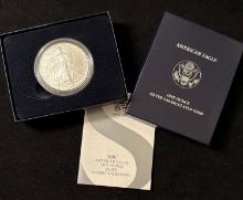 2007-W American Silver Eagle Uncirculated Coin $1 w/ Box and COA