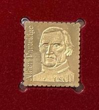 1985 22k Gold Stamp Replica - Aldren Patridge- 1st Day Issue