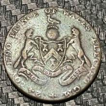 United Kingdom,  Penny, 1790, Middlesex - Freemasons