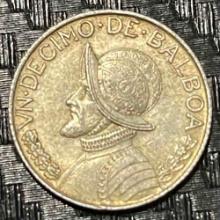 Panama, 1/10th Balboa, 1962, Silver