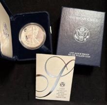 2005-W American Silver Eagle Proof $1 w/ Box and COA
