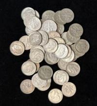 $5 Face Value - 90% Silver Roosevelt Dimes